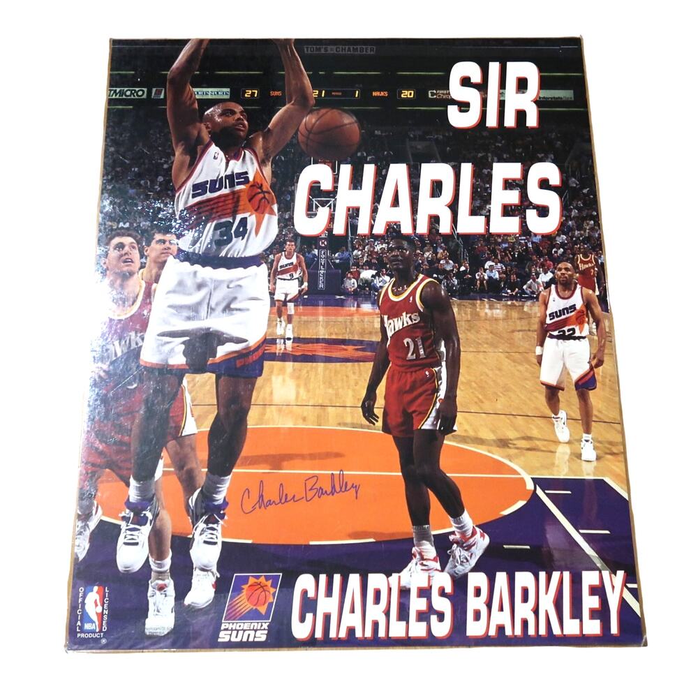 Charles Barkley Sir Charles NBA Basketball Poster Phoenix Suns 16 x 20 Laminated